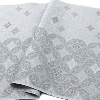 先染め帯揚（花七宝）【衿秀】