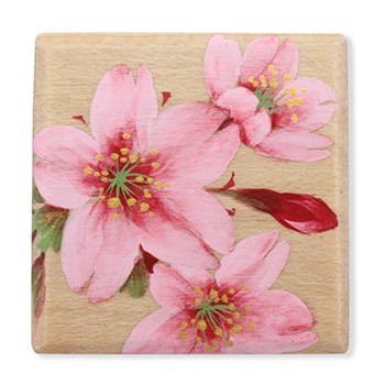 木製帯留（桜）【中邑たまき×いち利モール】
