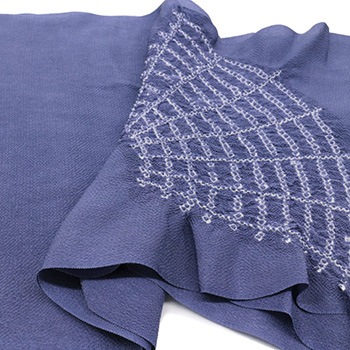 一目絞り帯揚（網目）【加藤萬】