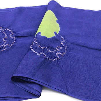 絞り帯揚（雪輪重ね）【加藤萬】