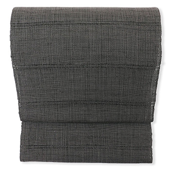 麻八寸名古屋帯（からみ織/ボーダー）