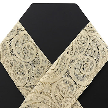 レース半衿（ペイズリー）【いち利モールオリジナル】