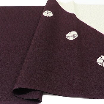 絞り帯揚（斜め段に丸）