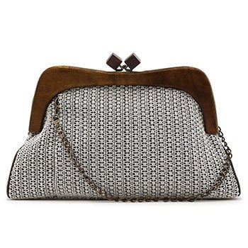 木枠がま口バッグ（レース）【いち利モールオリジナル】