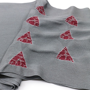 傘巻き絞り帯揚（鱗）【いち利モールオリジナル】