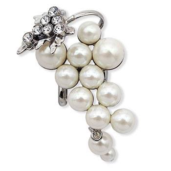 パール帯留（重ね葡萄）『花しおり』【大原商店】