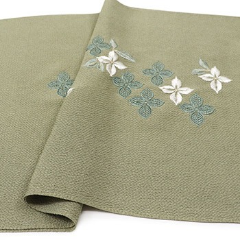 刺繍帯揚（花菱）