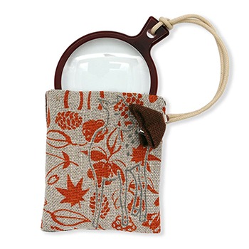 ケース付きルーペ（森の鹿）【幡-BAN INOUE-】