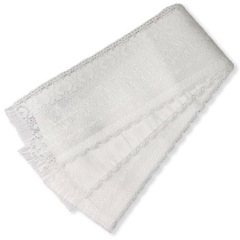 仕立て上がり半巾帯（レース）【撫松庵】