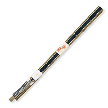 耳付き平組み帯締（銀通し/瓢箪）【渡敬】