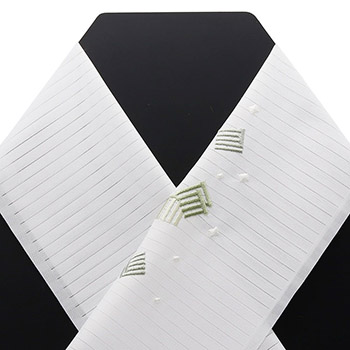 ワンポイント刺繍絽半衿（源氏香）【いち利モールオリジナル】