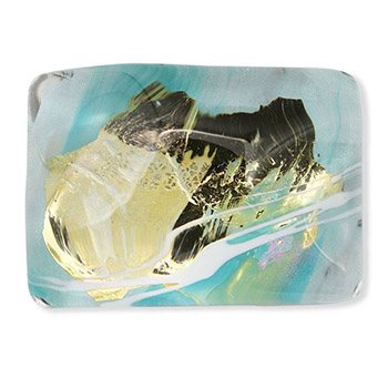 ガラス帯留【Warabi】