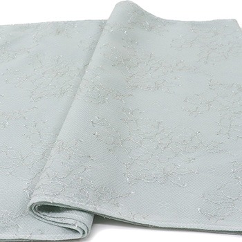 ボンディングレース帯揚（ラメフラワー）【いち利モールオリジナル】