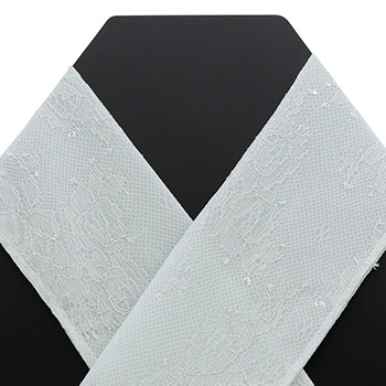 ボンディングレース帯揚（ラメフラワー）【いち利モールオリジナル】