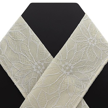 ボンディングレース半衿(フラワー)【いち利モールオリジナル】