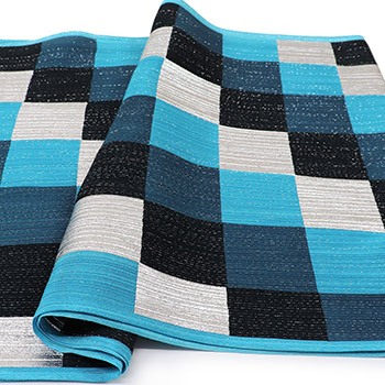 銀通し帯揚（市松）【衿秀】