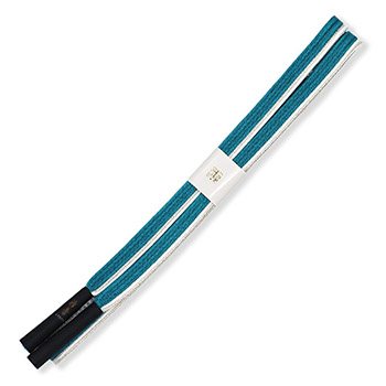 平組み帯締（銀通し）【衿秀】