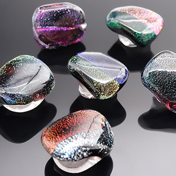 イタリアンガラス帯留【いち利モールオリジナル】