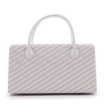 利休バッグ（格子）【衿秀】