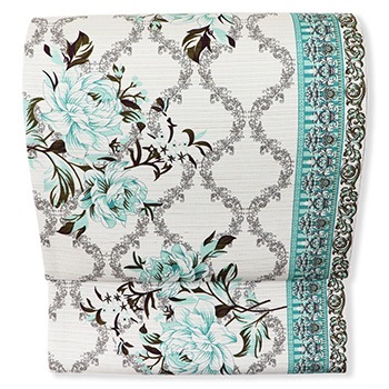 大島紬袋帯（アタカス地/バラ）【大迫織物】