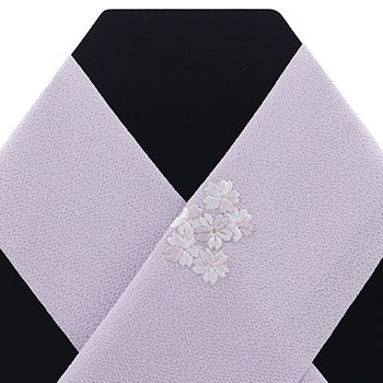 ワンポイント刺繍半衿(さくら)【銀座いち利オリジナル】