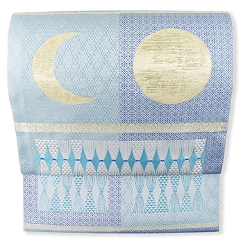 ☆ 袋帯 西陣 伊豆蔵 いづくら 間道織 縞模様 O-4199 C-6440 西陣織老舗いづくら㈱謹製袋帯「細密錦 光琳尽し」 | 販売着物