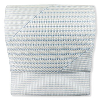 西陣九寸名古屋帯（はちす斜線）【銀座いち利×西陣まいづる】