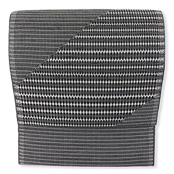 西陣九寸名古屋帯（はちす斜線）【銀座いち利×西陣まいづる】