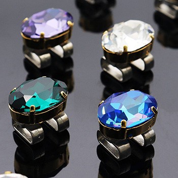 クリスタルガラス帯留（オーバル）【いち利モールオリジナル】