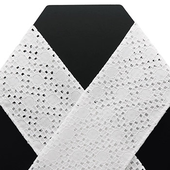 穴あきレース半衿(ラウンド)【いち利モールオリジナル】