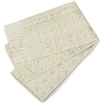 撫松庵 レース帯 名古屋帯 アイボリー 【10%OFFクーポン配布中