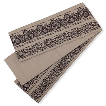 仕立て上がり小袋帯(パンジー献上)