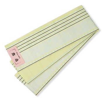 博多小袋帯（唐花に縞）『舞扇』