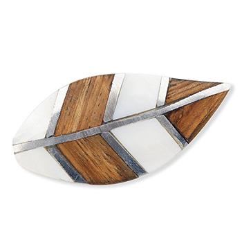 貝帯留（リーフ）【リオン工芸】