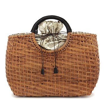 巾着付きアタバッグ(花唐草)