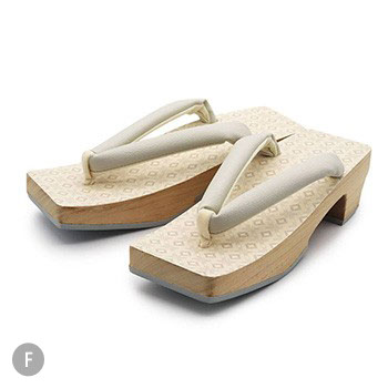 スクエア下駄（菱繋ぎ）『彩小径』