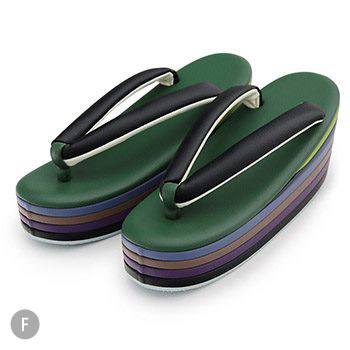 厚底草履（6段）『彩小径』