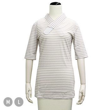 Tシャツ型半襦袢（ボーダー）『ふぁんじゅ』【大原商店】