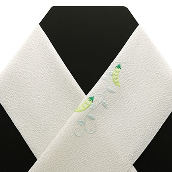 ワンポイント刺繍半衿(ジャックと豆の木)【銀座いち利オリジナル】