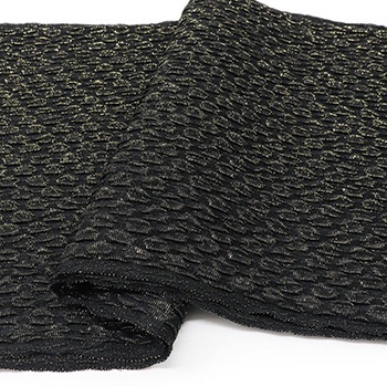 ふくれ織帯揚（金通し）