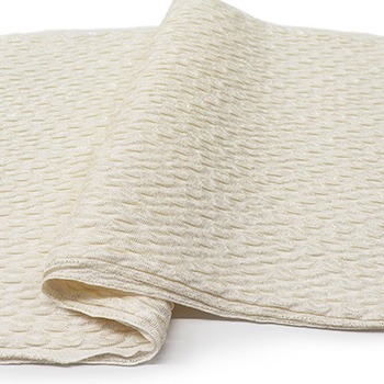 ふくれ織帯揚（金通し）