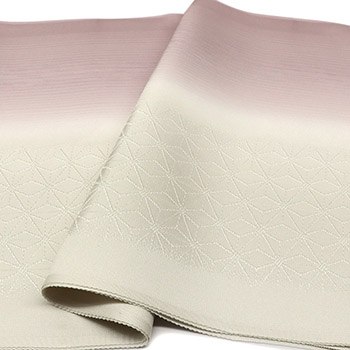 縦ぼかし帯揚 （麻の葉/縞地紋）