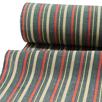 遠州綿麻(縞)【池沼織工房千織】