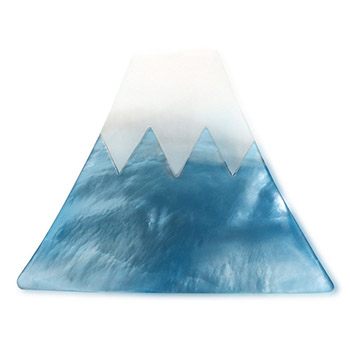貝帯留（富士山）【リオン工芸】