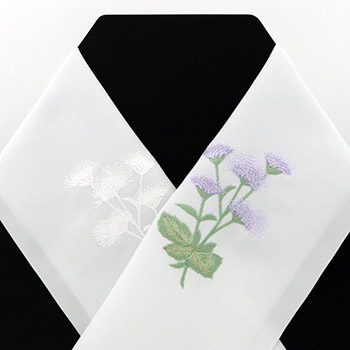 刺繍半衿(ハーブ)【いち利モールオリジナル】