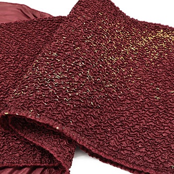 ステッチ絞り帯揚(ラメ散らし)