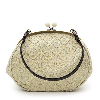 がま口バッグ(花格子)【銀座いち利オリジナル】