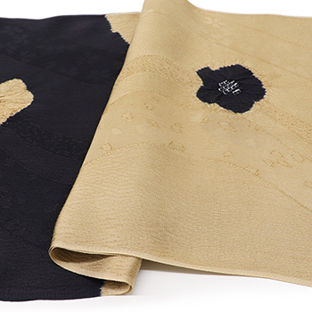 絞り帯揚(2色切り替え/小花)