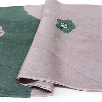 絞り帯揚(2色切り替え/小花)