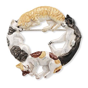 ブローチ(ネコ)『4F-フィーアエフ-』【Palnart Poc】